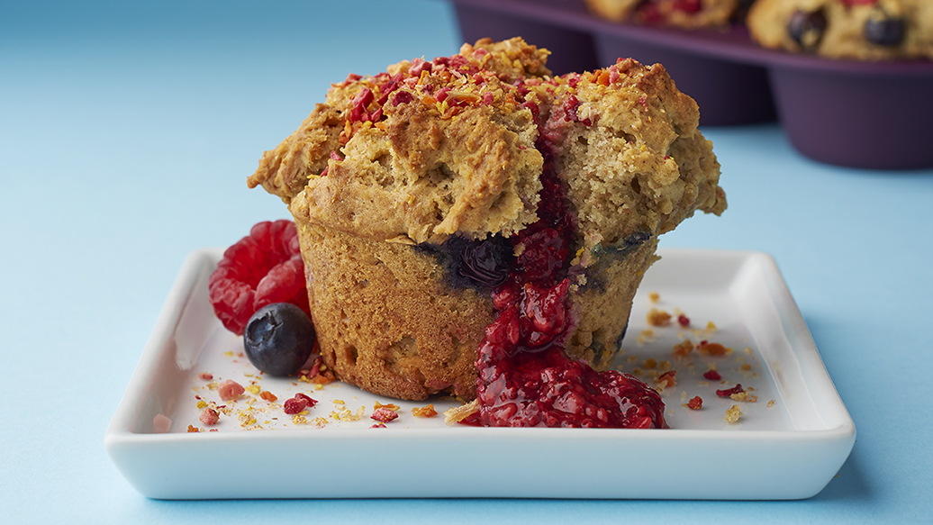Powered Up Fruit Explosion Muffins 